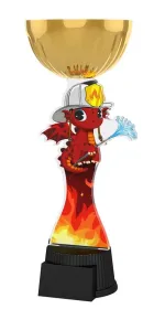 Akrylátová trofej ACUPCGMINIM04 | Hasiči Výška cm: 20,5