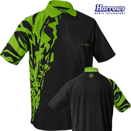 Harrows Košile Rapide - Black & Green - 3XL