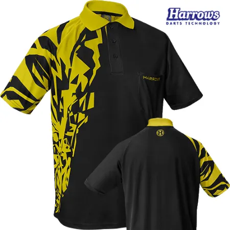 Harrows Košile Rapide - Black & Yellow - 3XL