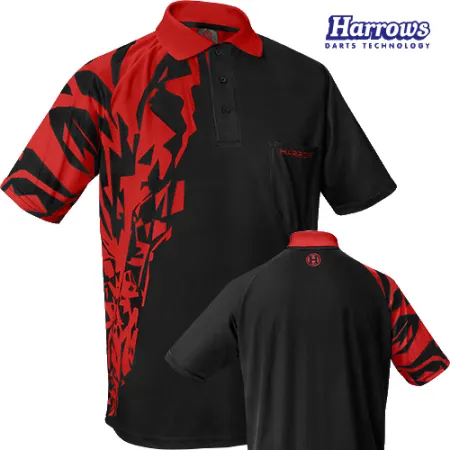 Harrows Košile Rapide - Black & Red - XL