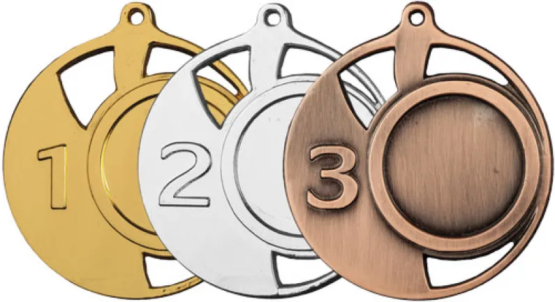 Medaile VMD0090 | Čísla Barva: stříbro, Stuha: ST6