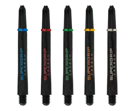 Harrows Násadky Supergrip Carbon - midi - black red