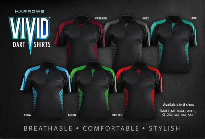 Harrows Košile Vivid - Black & Aqua Blue - 3XL