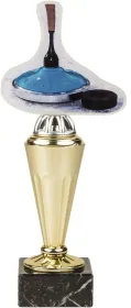 Akrylátová trofej ABT0001M10 | Curling Výška cm: 16