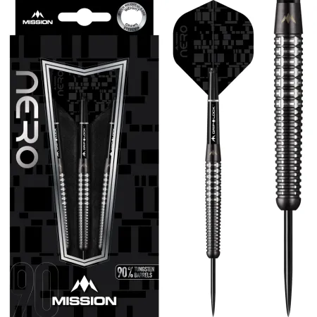 Mission Šipky Steel Nero - M1 - 21g - výprodej