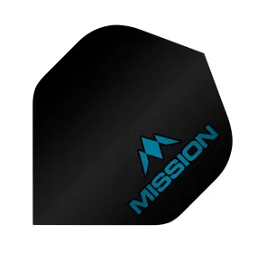 Mission Letky Logo - Black/Blue F2503