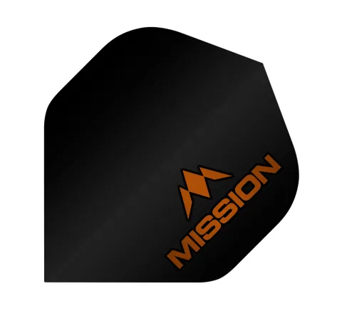 Mission Letky Logo - Black/Orange F2508